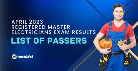 LIST OF PASSERS: April 2023 Registered Electrical .